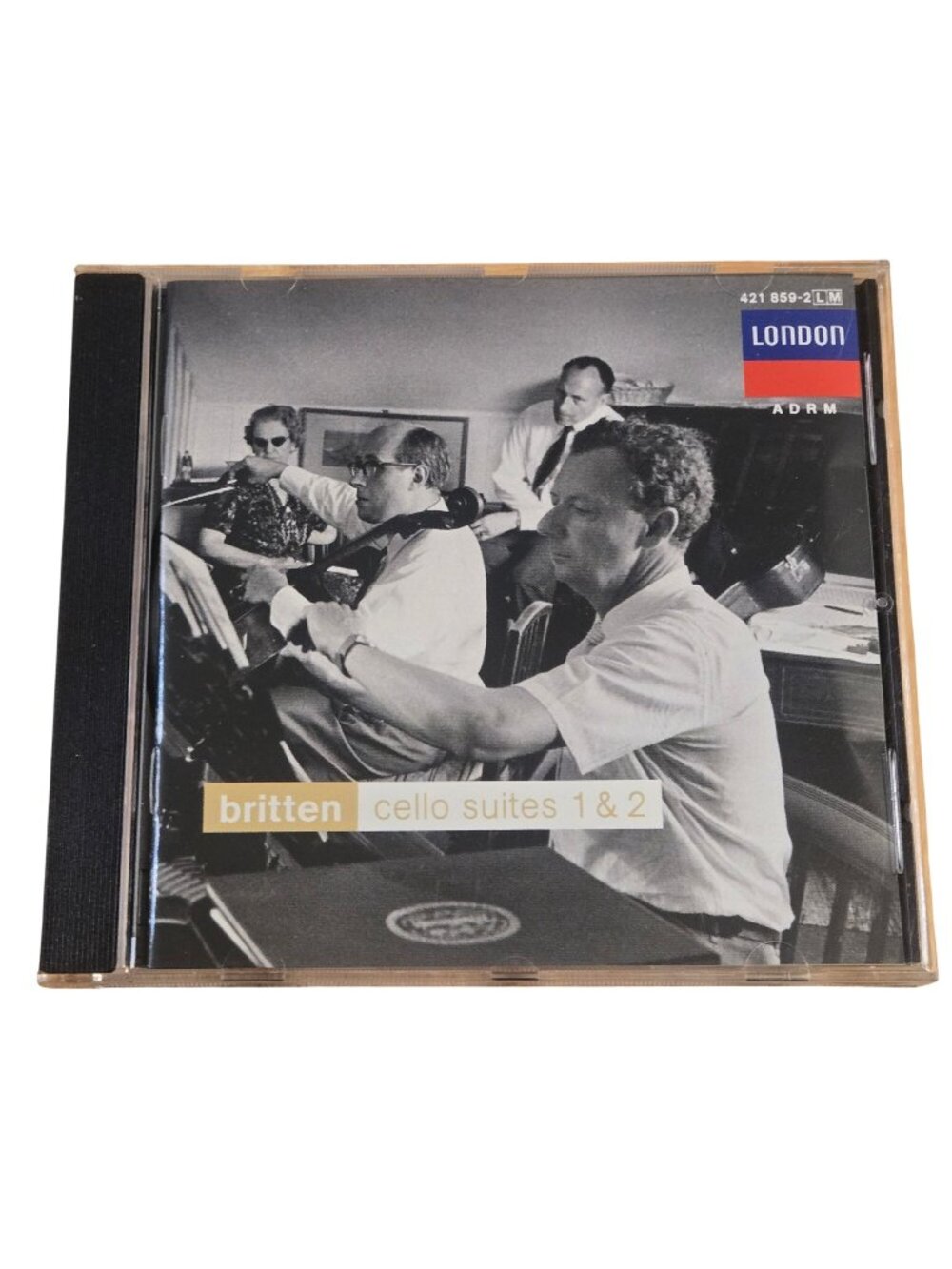 Britten Cello Suites 1 & 2 CD Rostropovich Britten London Records Cellist Music